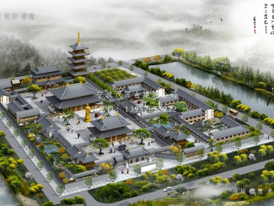 砀山寺庙建筑总体规划方案